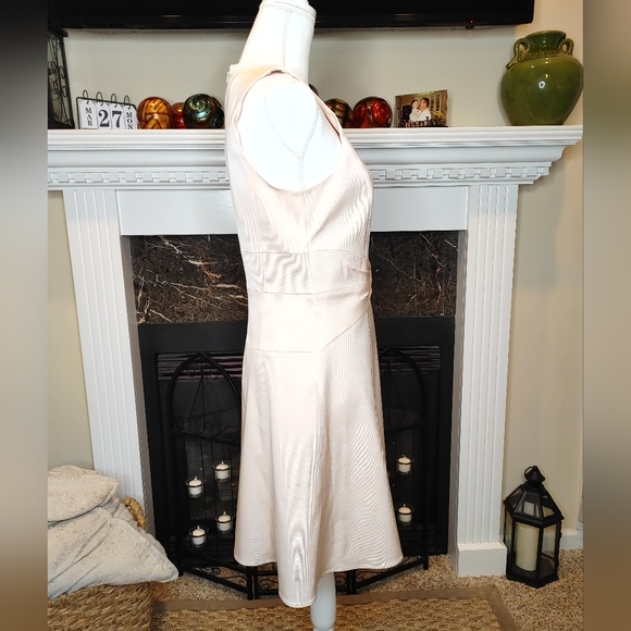 4.COLLECTIVE GROSGRAIN TWISTED KNOT DRESS, BLUSH 8 - Picture 6 of 14